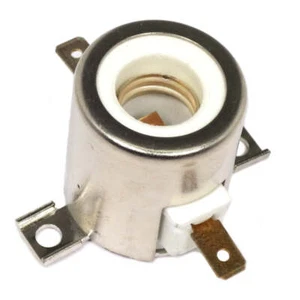 69785 Osram S4 E11 Base No Leads Ceramic Single Bulb Socket - Picture 1 of 1