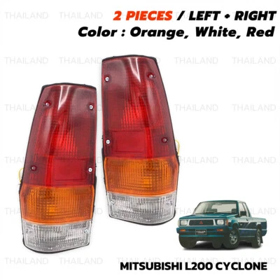 Pair Tail Light TailLight Lamp For Mitsubishi Dodge Ram L200 Cyclone 1978 1985 - Image 1 of 4