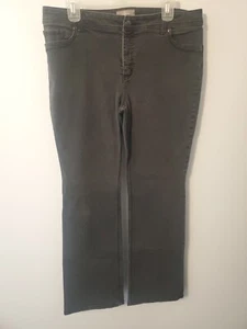 Chicos So Slimming Sz 2.5 Black Slim Leg Stretch Denim Pants 5 Pockets - Picture 1 of 7