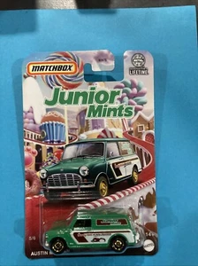 Matchbox 2024 Candy Series Austin Mini Van Junior Mints 5/6 1:64 Diecast Car - Picture 1 of 3