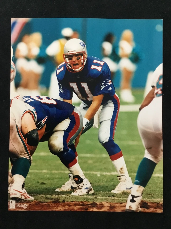 Drew Bledsoe No. 11 New England Patriots Fútbol 8x10 Color Foto VI Foto 1 de 1