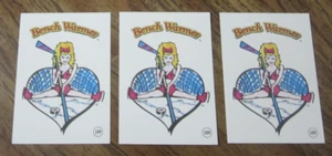 Lote de 3 pegatinas de hockey Our Little Benchwarmer 1992 calentador de banco #109 tarjetas - Imagen 1 de 2