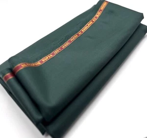Green Super 130s Wool Fabric Suiting Jackets Thobes Dishdasha 3.50m x 1.50m - Picture 1 of 7