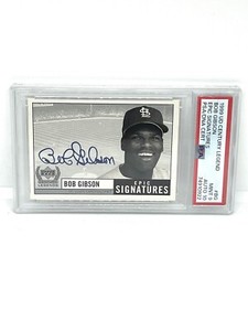 1999 Upper Deck Century Legends Epic Signatures Bob Gibson Auto #BG PSA 9 10