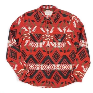 Ralph Lauren Aztec Shirt Medium Navajo Jacquard Blanket Western Denim Supply - Picture 1 of 19