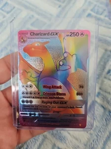 Charizard GX Rainbow Foil Fan Art Vinile Premium Carta da Collezione 150/147 - Foto 1 di 2