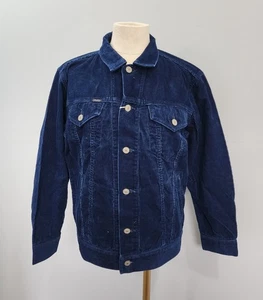 RATS Japan 20'RJ-0905 Mens Indigo Blue Corduroy Button Up Jacket Size M - Picture 1 of 9