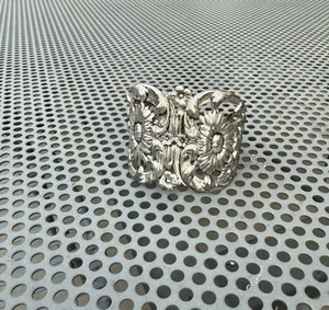 Cuff Bracelet Vintage Silver Metal Vintage 1970’s - - Picture 1 of 3
