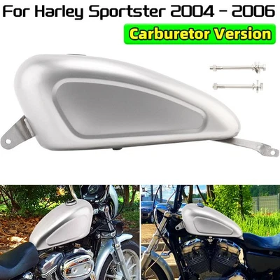 3.8 Gallon Gas Fuel Tank For Harley Sportster 883 1200 Custom XL1200C Carburetor - Image 1 of 4