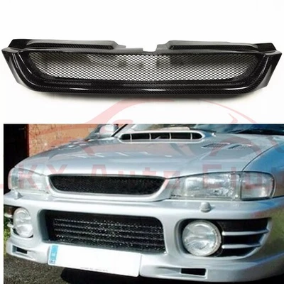 Parrilla de parachoques delantero malla negra mate j para Subaru Impreza 6to 1997-2001 Foto 1 de 4
