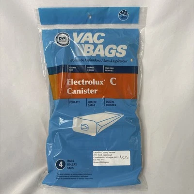 DVC Brand Electrolux Type C Canister Vacuum Cleaner Bags 4pk - Image 1 of 2