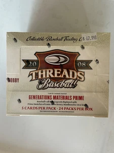 2008 Donruss Threads Baseball Hobby Box Unopened Factory Sealed - Picture 1 of 6