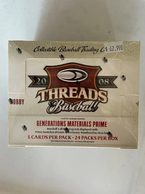 2008 Donruss Threads Baseball Hobby Box Unopened Factory Sealed - Image 1 of 4