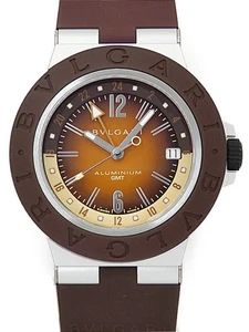 OROLOGIO BVLGARI ALLUMINIO GMT FENDER EDIZIONE LIMITATA BB40AT GMT AUTOMATICO UOMO F/S - Foto 1 di 8