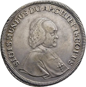 FITZ RDR Salzburg Sigismund Christoph Schrattenbach 1753-1771 Taler 1755 °TCH463 - Bild 1 von 2