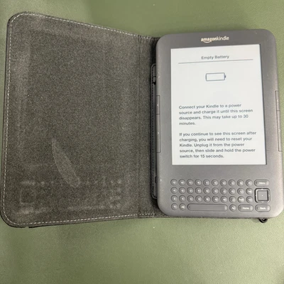 Amazon Kindle Reader Model D00901 and Tablet Case for Parts Only Battery Empty - Image 1 of 4