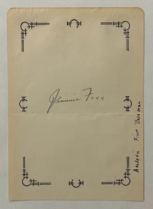 JIMMIE FOXX Signed Cut Philadelphia Athletics HOF - Picture 1 of 3
