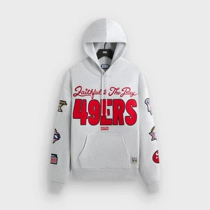 Kith for the NFL San Francisco 49ers Faithful Vintage Hoodie Light Heather Grey - Picture 1 of 1
