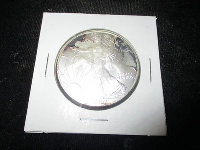 2002 Walking Liberty American Eagle One Dollar 1 Oz. Fine Silver Coin  A53 LK - Image 1 of 2