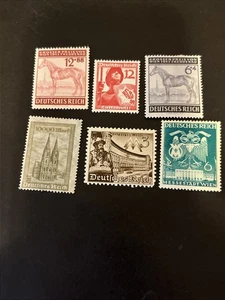 6 francobolli tedeschi Terzo Reich MNH/MH - Lotto A-79832 - Foto 1 di 1