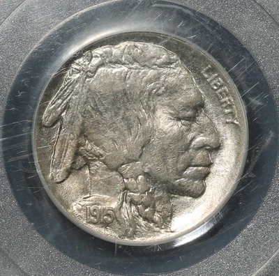 1915 D PCGS AU55 Buffalo Nickel - Image 1 of 3