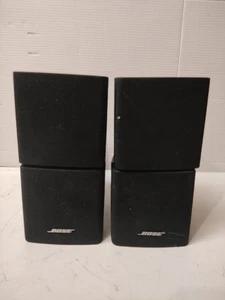 Set of 2 Bose Double-Cube Acoustimass Lifestyle Speakers Surround Sound Black - Picture 1 of 8