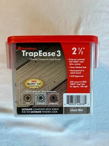 TrapEase 3, 2-1/2" Verbund Deck Schrauben, 350 Stück, Island Mist FMTR3-212-350TSLM - Bild 1 von 6