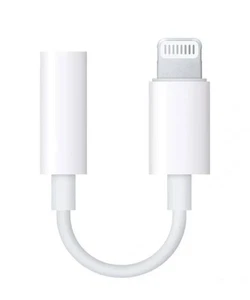 Genuine Apple Lightning to 3.5 mm Headphone Jack Adapter For iPhone 8+ X 11 12 - Picture 1 of 2