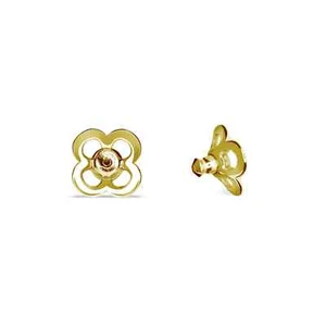 BRAND NEW Lafonn Yellow Gold Plated Silver Clover Earring Backing CLOVERGO00 - Picture 1 of 1