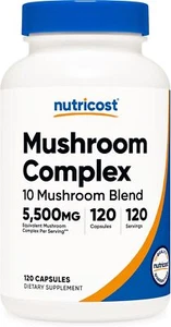 Nutricost Mushroom Complex Supplement, 120 Capsules - 10 Blend... - Picture 1 of 5