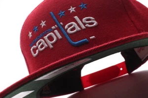 Mitchell & Ness Washington Capitals NHL 5 Panel Adjustable Snapback Cap Green UV - Picture 1 of 3