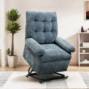 FlexiSpot Modern Accent Chair, Armchair with Removable Cushion and Wood Armrests - Picture 1 of 45