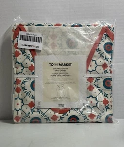 TO THE MARKET Food Wrap Carrier, 100% Organic Cotton, 9.5” x 9.5” - Picture 1 of 3