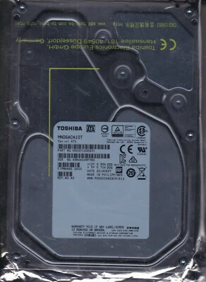 Toshiba MN06ACA10T / HDEXV10GEA51 0603 REV A0 SEP 2018 10TB 3.5" SATA HDD B4-07 - Image 1 of 3