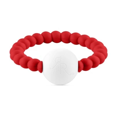 Ryan and Rose Silicone Cutie 2-in-1 Teether And Rattle, Red Baby Gift - Image 1 of 3