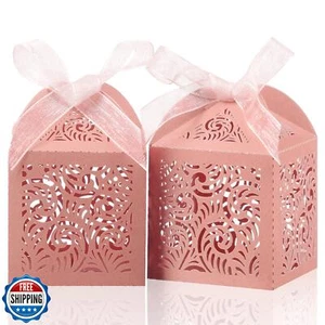 COTOPHER 100 Stck. Lasergeschnittene Geschenkboxen, 2 x 2,75 Zoll kleine Geschenkboxen für Geschenk - Bild 1 von 5