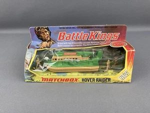 Matchbox Battle Kings K-105 Hover Raider 1974 w/3 Figures UNPUNCHED (Box Damage) - Picture 1 of 9