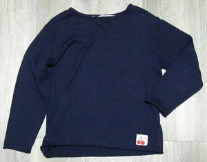 H&M Navy Blue Boys Girls Long Sleeve Sweater Cherry ALL IS LOVE NICE Size 5T - Picture 1 of 4
