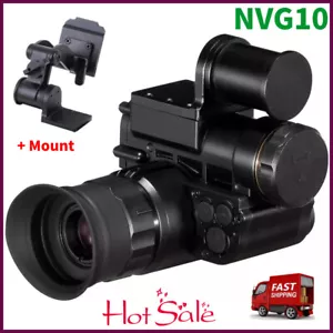 NVG10 Night Vision Goggles Monocular 6x Zoom IP66 For Helmet Hunting Observation - Picture 1 of 21