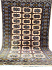 Seltener Handgeknüpfter Orientteppich Jomut Buchara Seidenglanz rug 186x132cm