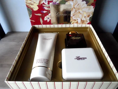 Vintage Lauren Cosmair SET 4 oz edt Spray + 1 oz Powder + 6.8 oz Soft Body Creme - Image 1 of 4