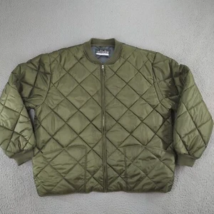 Fox Outdoor Jacket Men 3XL Military Green Diamond Quilted Urban Utility Full Zip - Picture 1 of 21