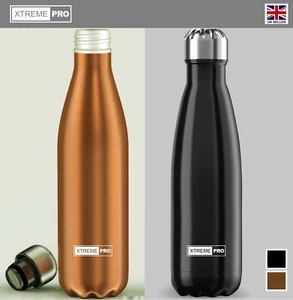 Thermal Stainless Steel Water Bottle Insulated Metal Sport Gym Drinks Flask 1L - Picture 1 of 9