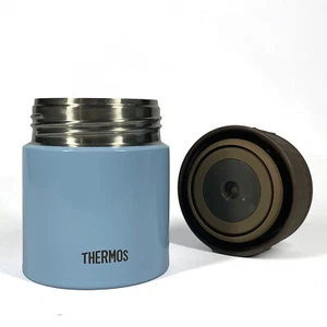 Thermos Vacuum-insulated Soup Food Jar 300ml Blue JBQ-300 Coordinating Pouch - Picture 1 of 16