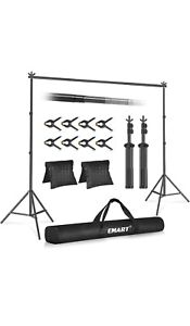 Emart Photo Video Studio 10’x7’ Backdrop Support System Kit with Carry Bag New