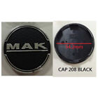SET 4 CENTER CAPS HUB C023 60mm FOR MAK KOLN W 6.5x16 5x114.3 MAT BLACK IL