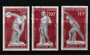 OPC 1972 Gabon Munich Olympics Set Sc#C129-C131 CTO MNH 34297 - Picture 1 of 1