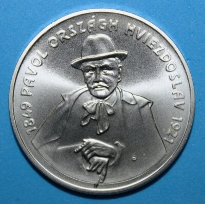 S2 - Slovakia 200 Korun 1999 Brilliant Uncirculated Silver Coin - Hviezdoslav - Image 1 of 2