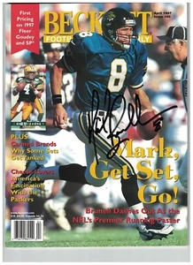Mark Brunell JACKSONVILLE JAGUARS Autographed 1997 Beckett FOOTBALL magazine - Picture 1 of 1