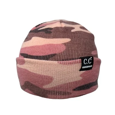 Gorro C.C Originals Rosa Camuflaje Talla Única Tejido Elástico Acrílico Foto 1 de 4